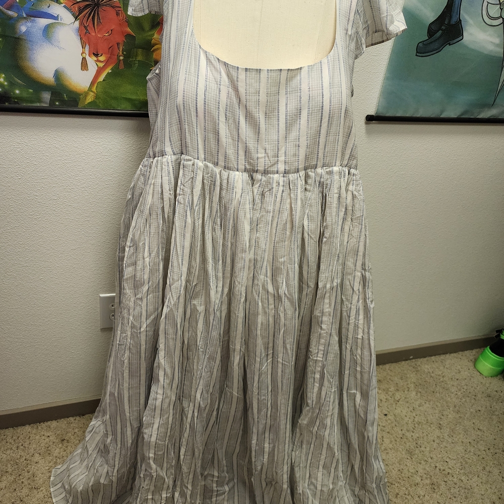 Selkie Lake Stripe On A Cloud Dress Size 2X